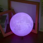 3D Printing Moon Lamp Personalized Photo Text - Image 6
