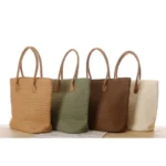 Summer Travel Handmade Bags For Women Beach Weaving Ladies Straw Bag Wrapped Shoulder Bags