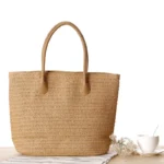 Summer Travel Handmade Bags For Women Beach Weaving Ladies Straw Bag Wrapped Shoulder Bags - Image 3