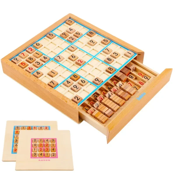 New Wooden Children Sudoku Chess Beech International Checkers