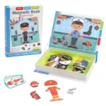 Funny Children's Intelligent Magnetic Book 3D Cartoon Puzzles Jigsaw - Image 2