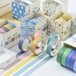 5Pcs/Set Washi Tapes Basic Masking Tape - Image 4